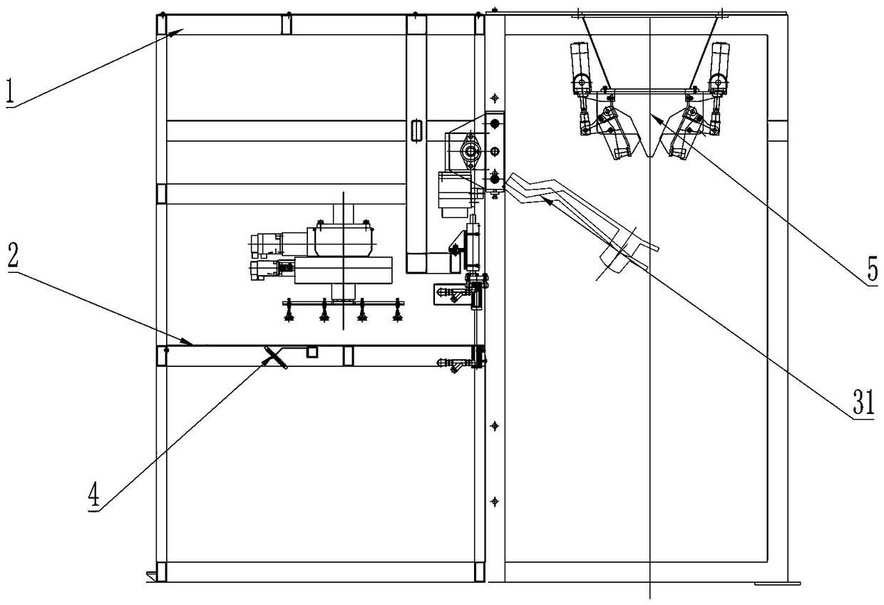 Mouth expanding and bag opening device for woven bags