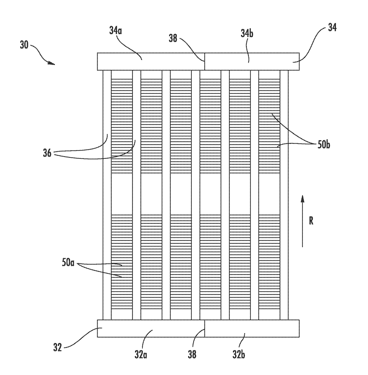 Multi-pass and multi-slab folded microchannel heat exchanger