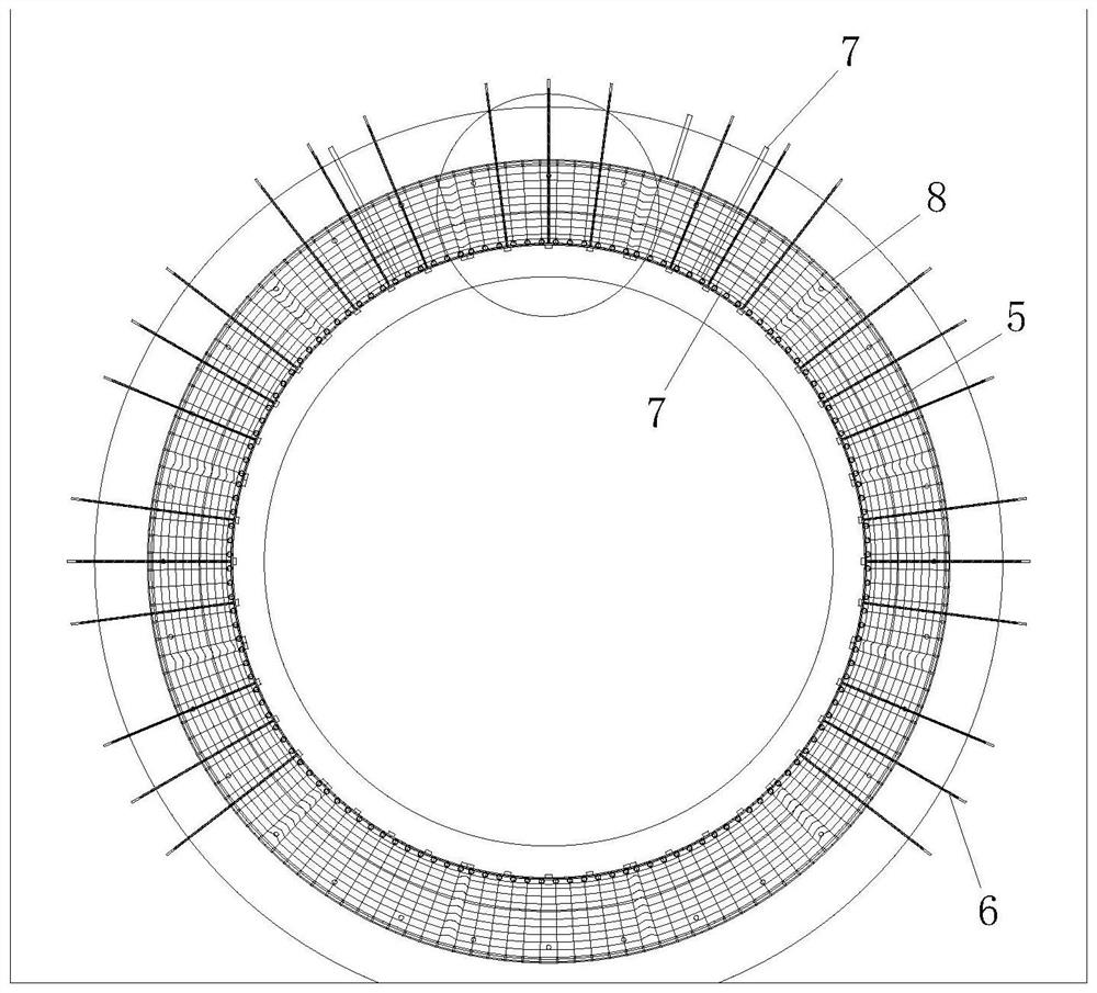 Sealing and water stopping structure applied to high-water-pressure unconsolidated stratum shield tunnel receiving tunnel portal and construction method