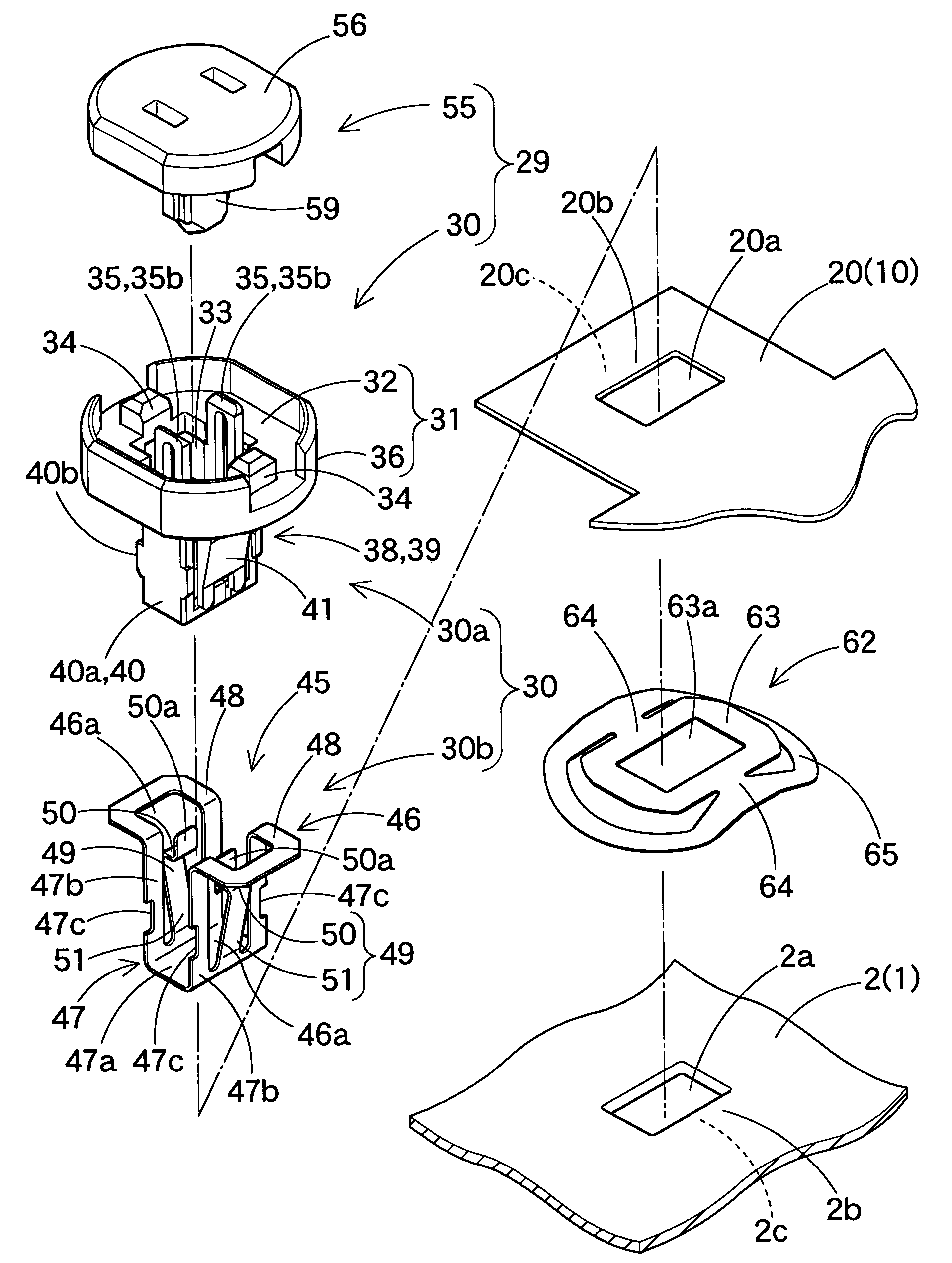 Head protecting airbag device