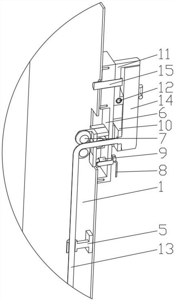 Anti-falling mechanism of new energy automobile charging pile