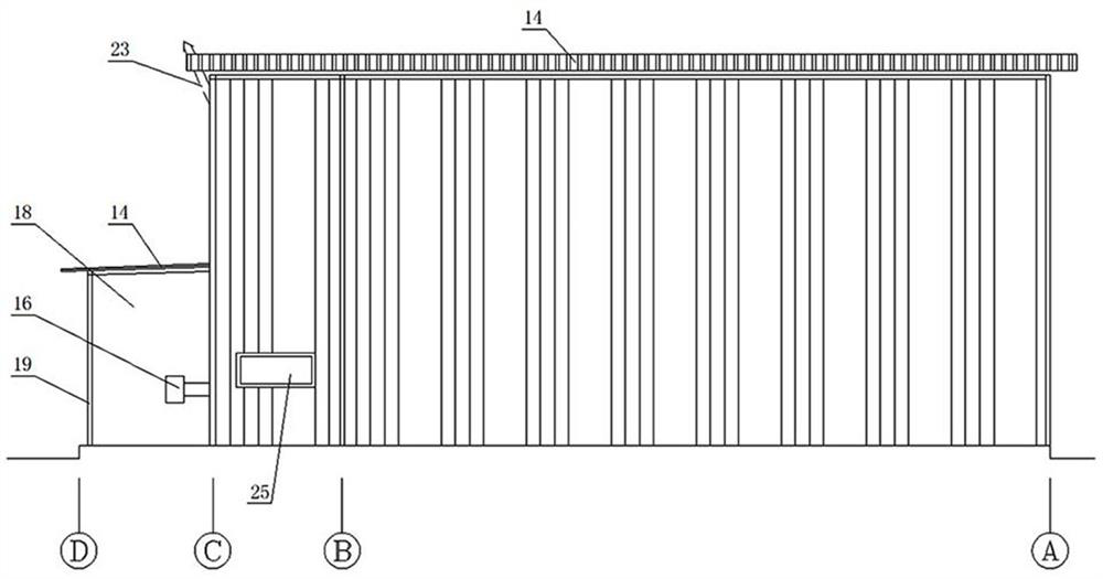 Detachable combined modular tobacco leaf natural gas curing barn