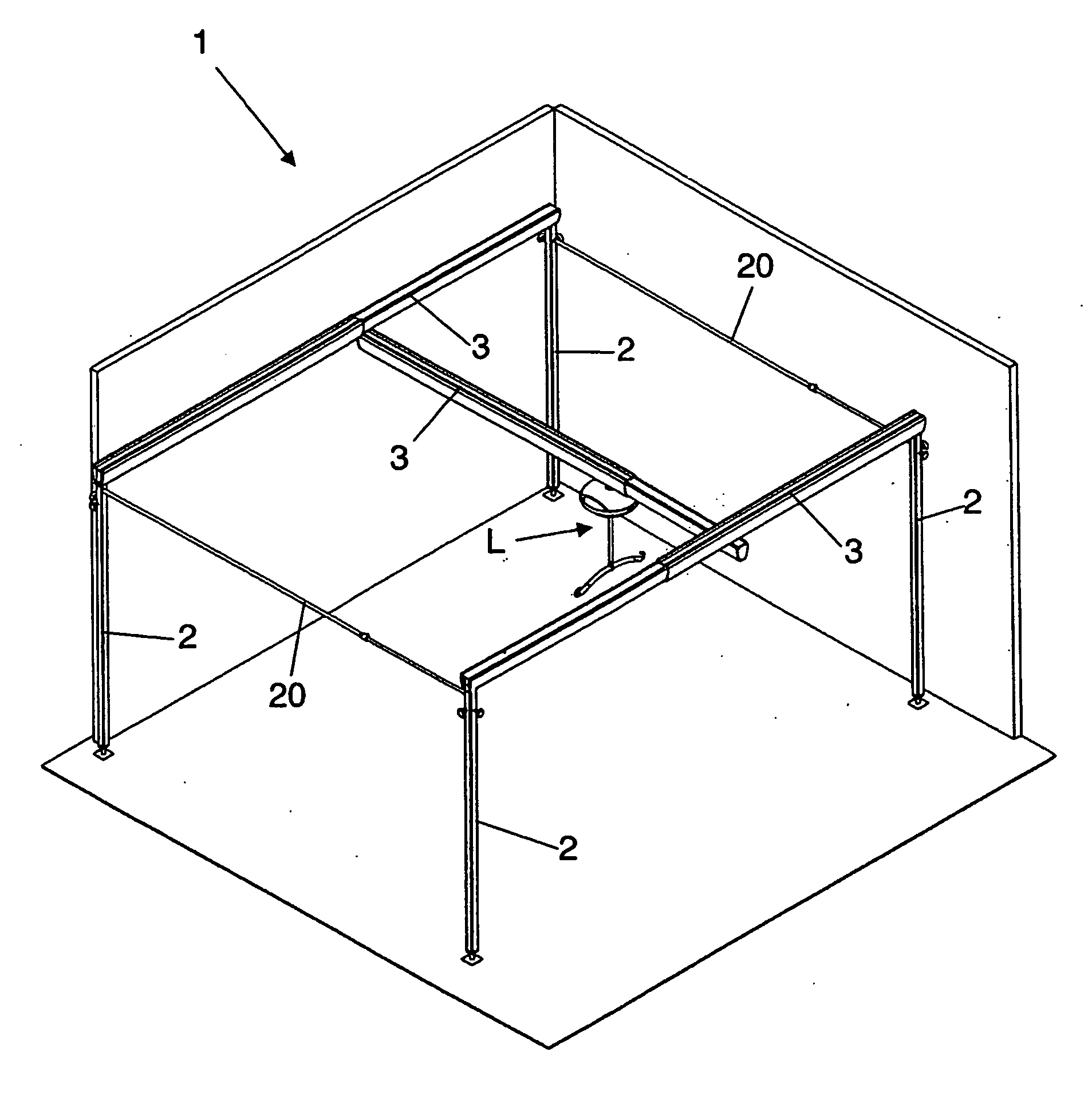 Telescopic rail and carriage assembly for suspending a patient lift