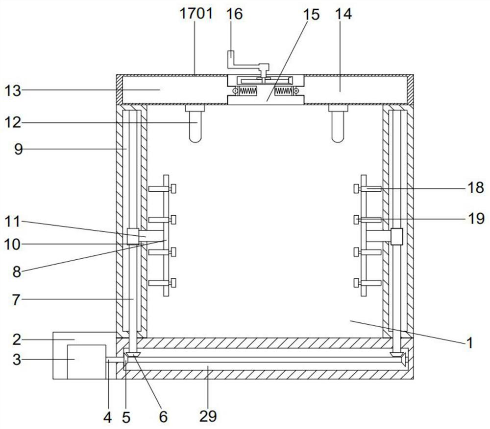 Intelligent electronic lock label billiard cue cabinet capable of controlling temperature and humidity