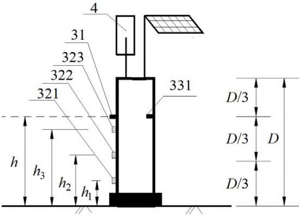 Contact debris flow motion parameter monitoring device and system as well as debris flow early-warning method