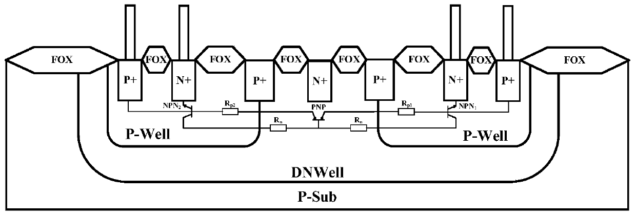 Gate-enhanced light-controlled silicon-controlled-thyristor electrostatic release device structure and manufacturing method thereof