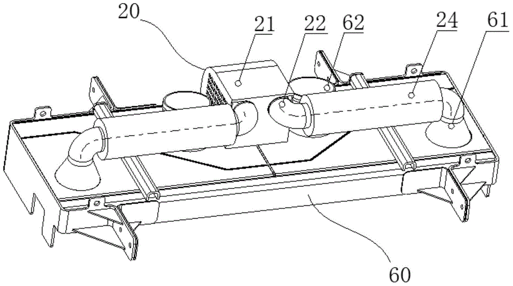 Reverse blowing system of road sweeper and road sweeper