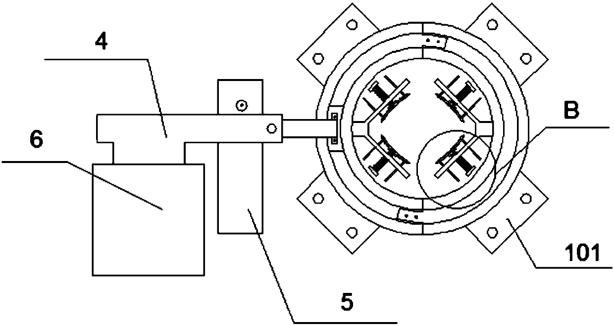 Automatic digging device for tree transplantation