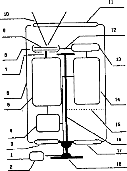 Tree simulation luminous method