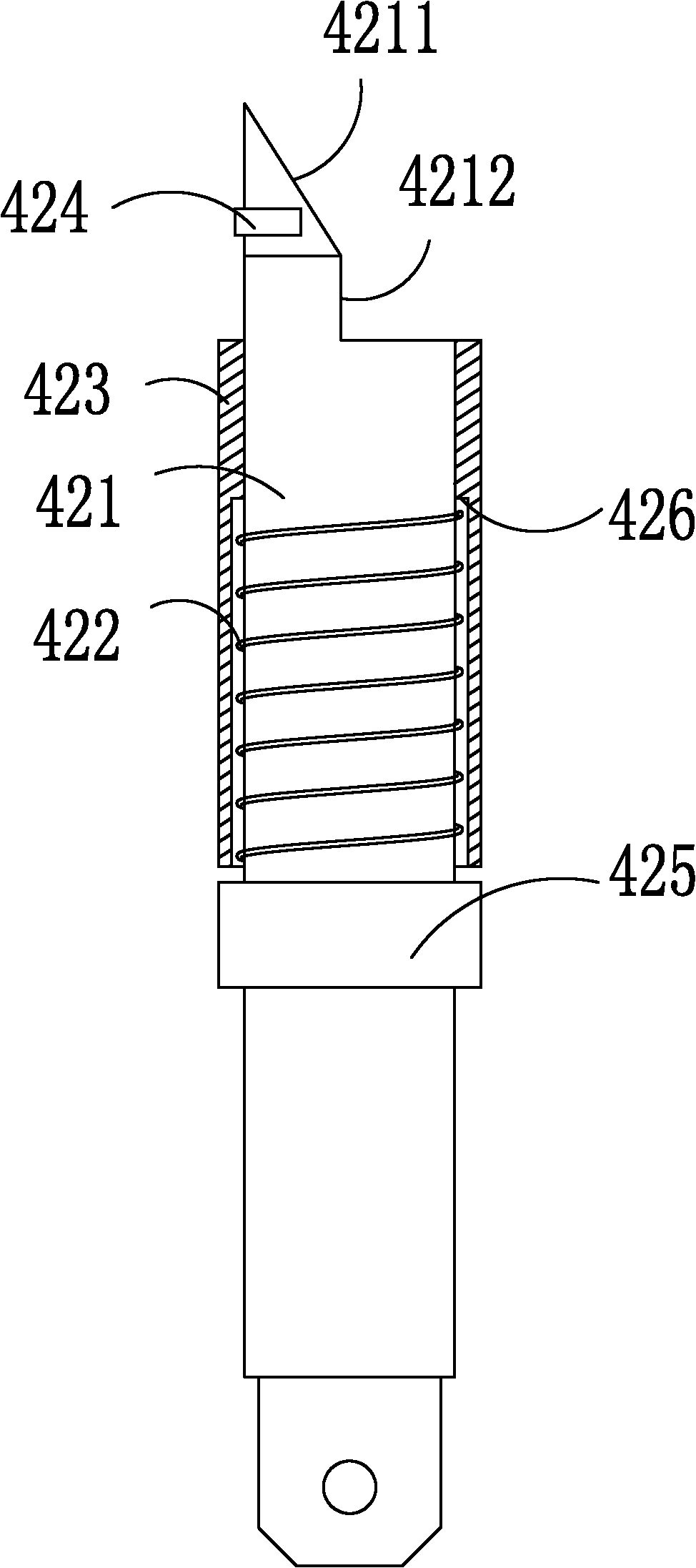 Installing fastener, anti-falling assembly and lighting device