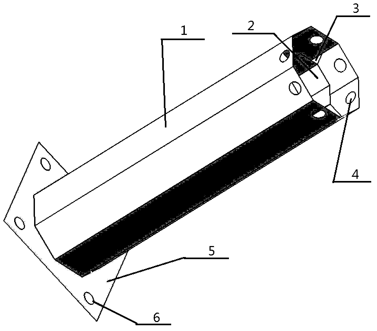 Multistage embedded type octagonal automobile energy absorbing and buffering device