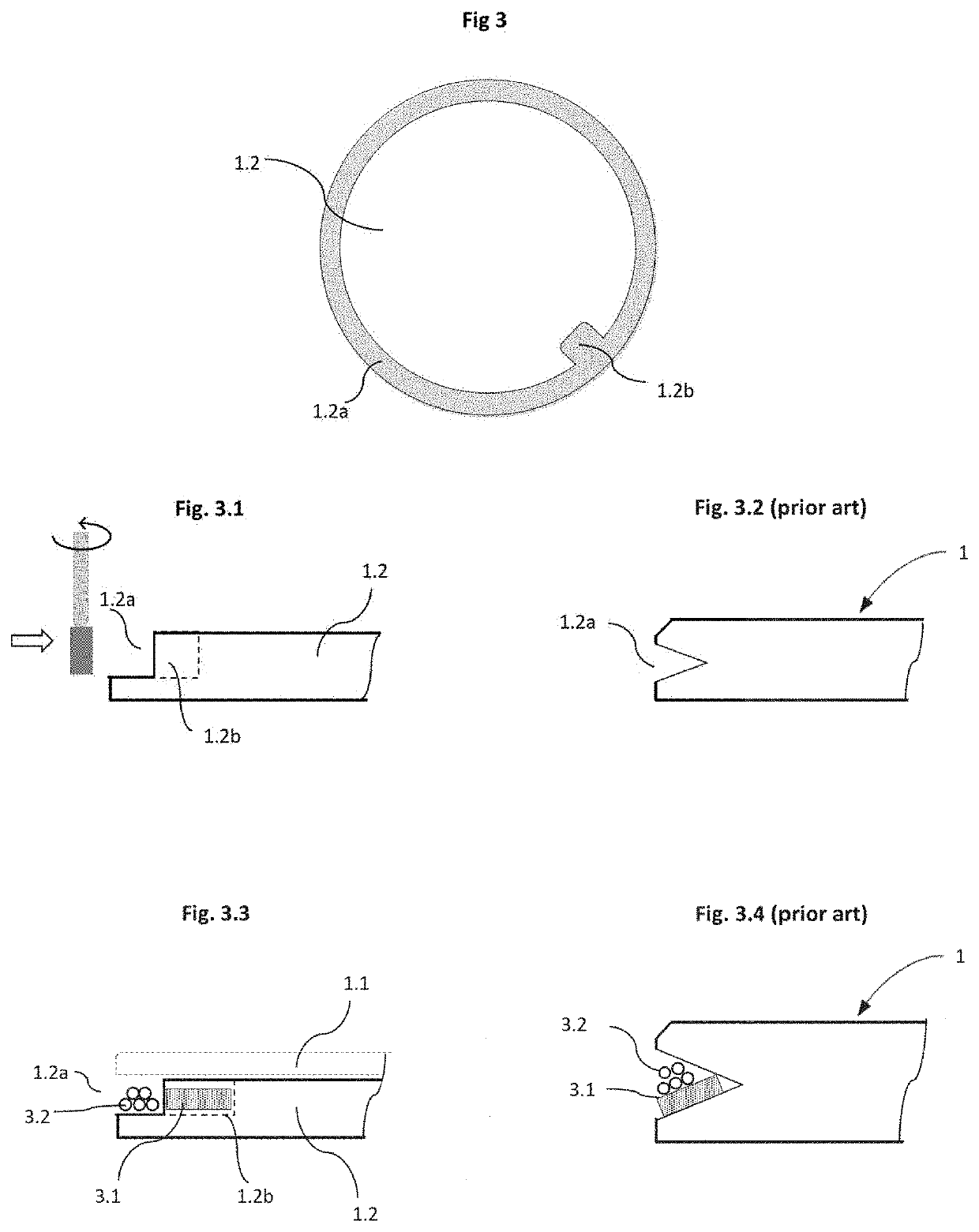 Watch glass containing a near-field communication (NFC) module and method of producing such a glass