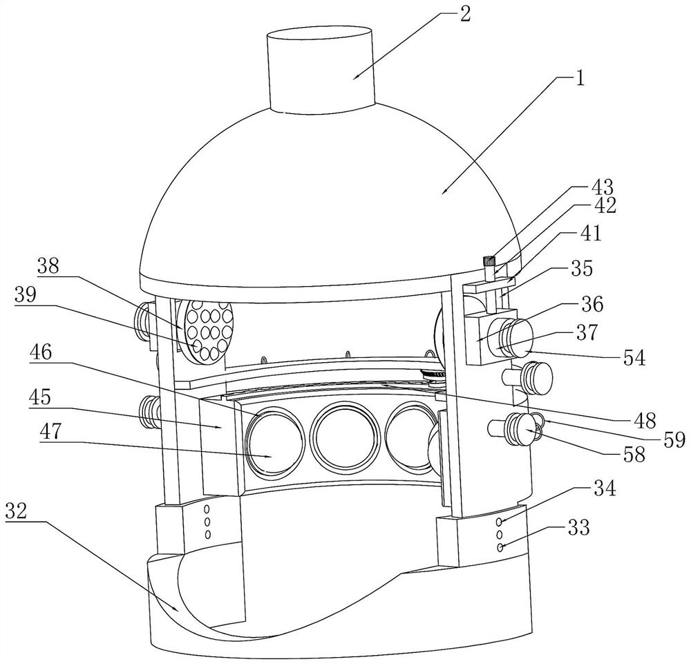 Head-mounted acupoint massage device