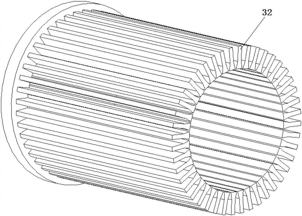 Spiral extrusion type excrement solid-liquid separation device capable of controlling solid humidity