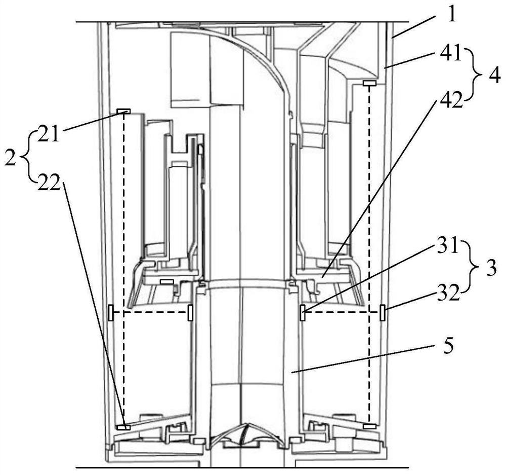 Dust cup, dust collection amount detection method and cleaning equipment