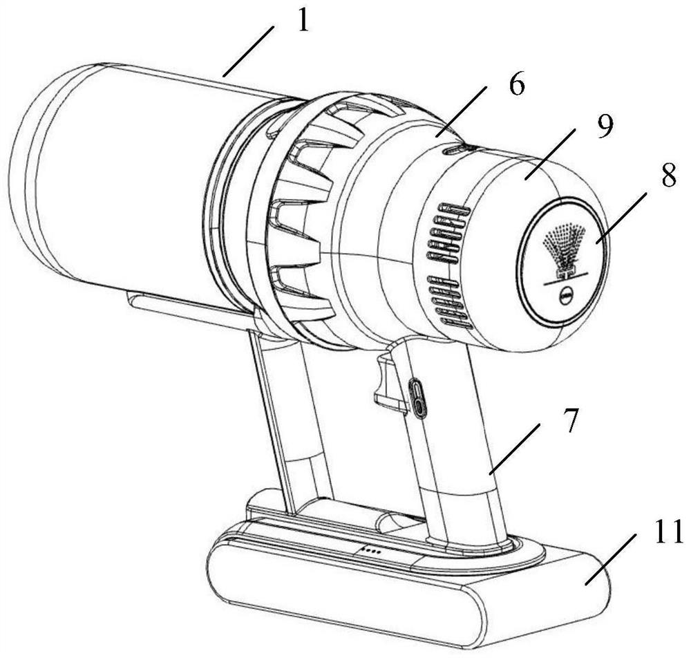 Dust cup, dust collection amount detection method and cleaning equipment