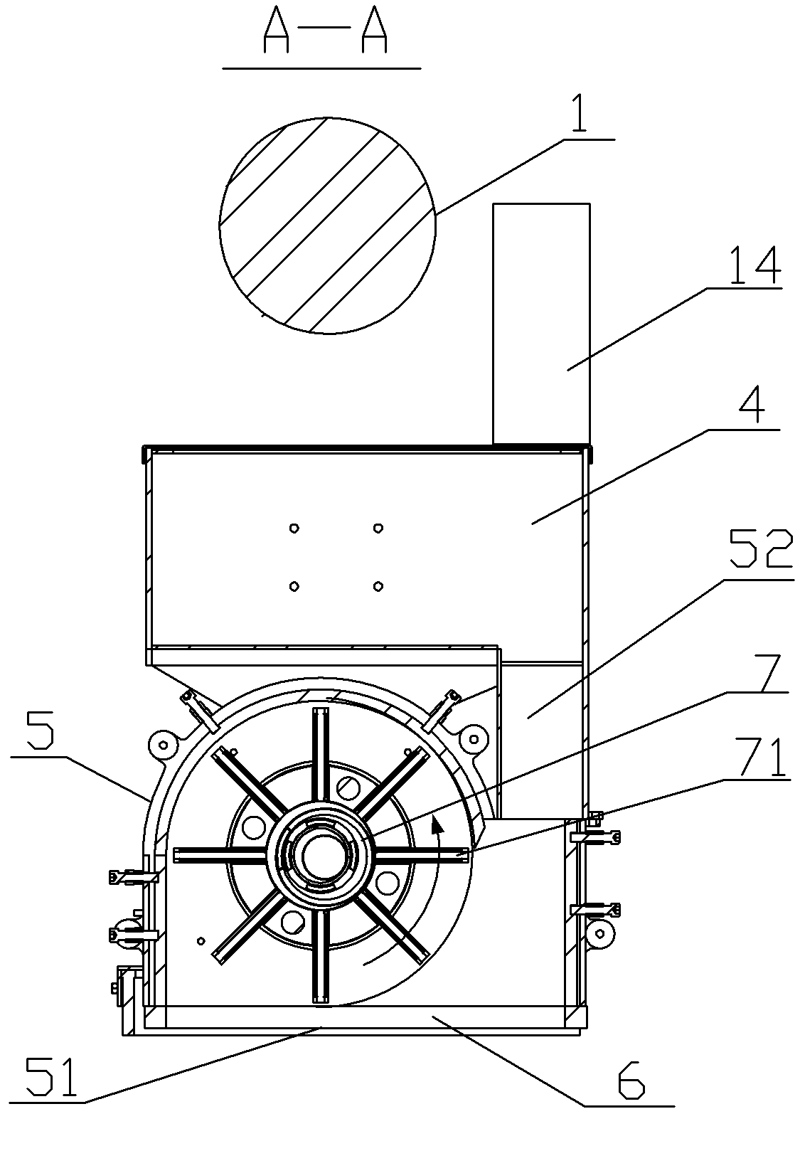 Shot-blasting device for automatically recycling steel shots and metal surface processor using same