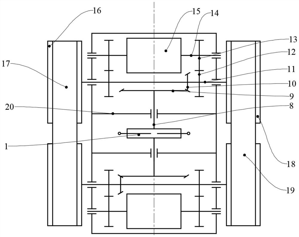 A passive self-propelled power-assisted mopping device