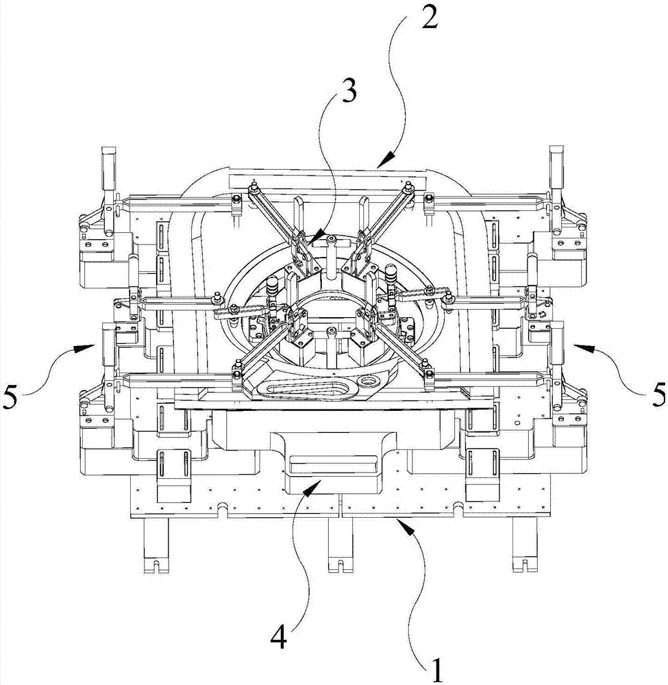 Mounting and dismounting type clamp for robot machining and component machining method