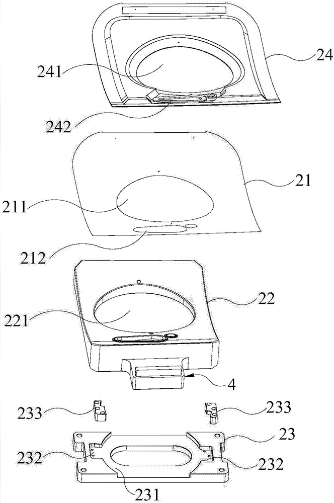 Mounting and dismounting type clamp for robot machining and component machining method