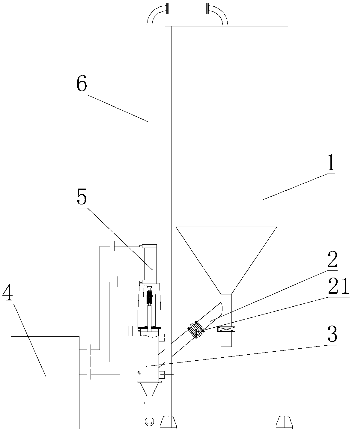 Plunger material conveying machine