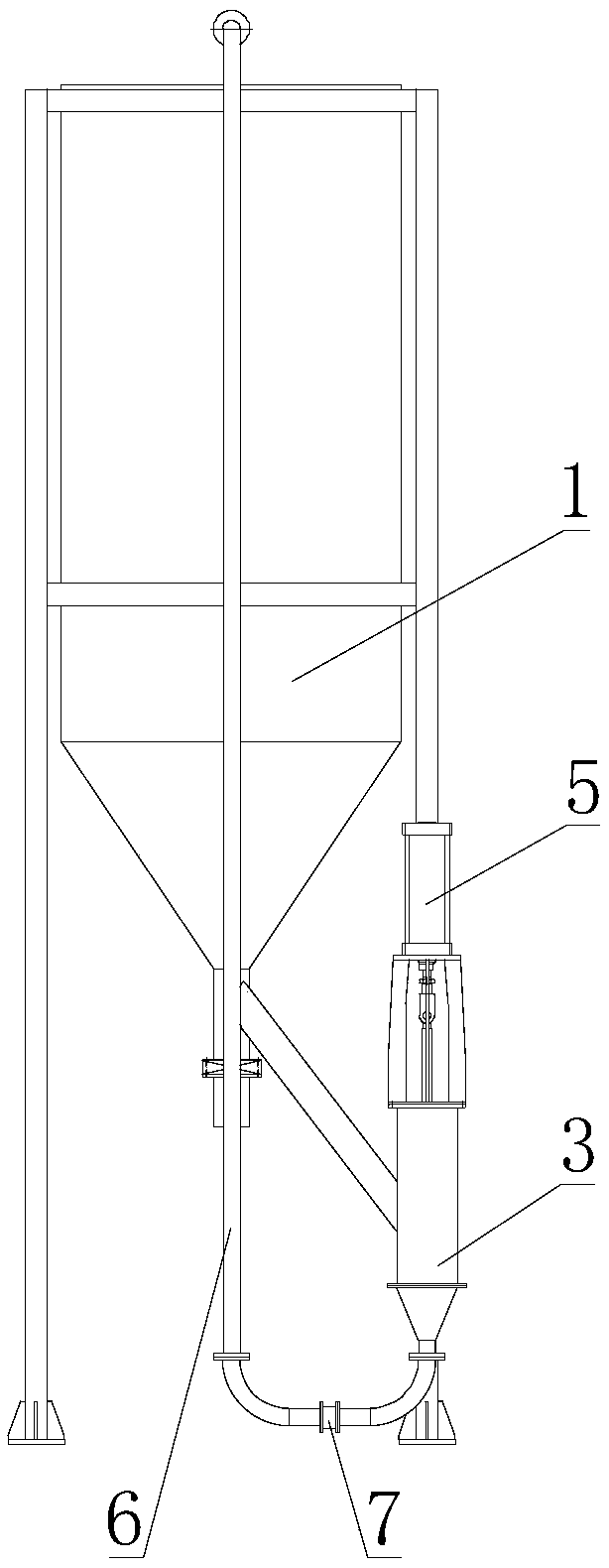 Plunger material conveying machine