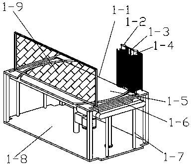 Middle-large double-coated dog hair combing device capable of preventing hair from flying