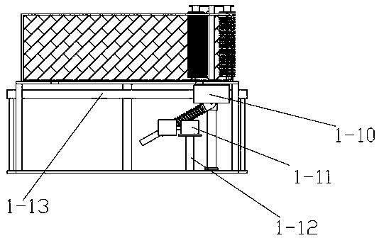 Middle-large double-coated dog hair combing device capable of preventing hair from flying