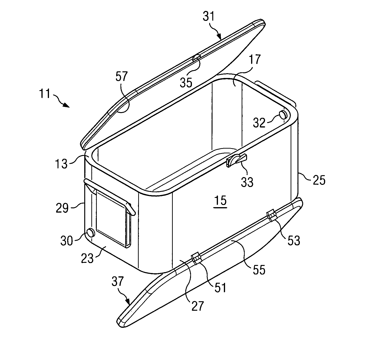 Reversible ice chest