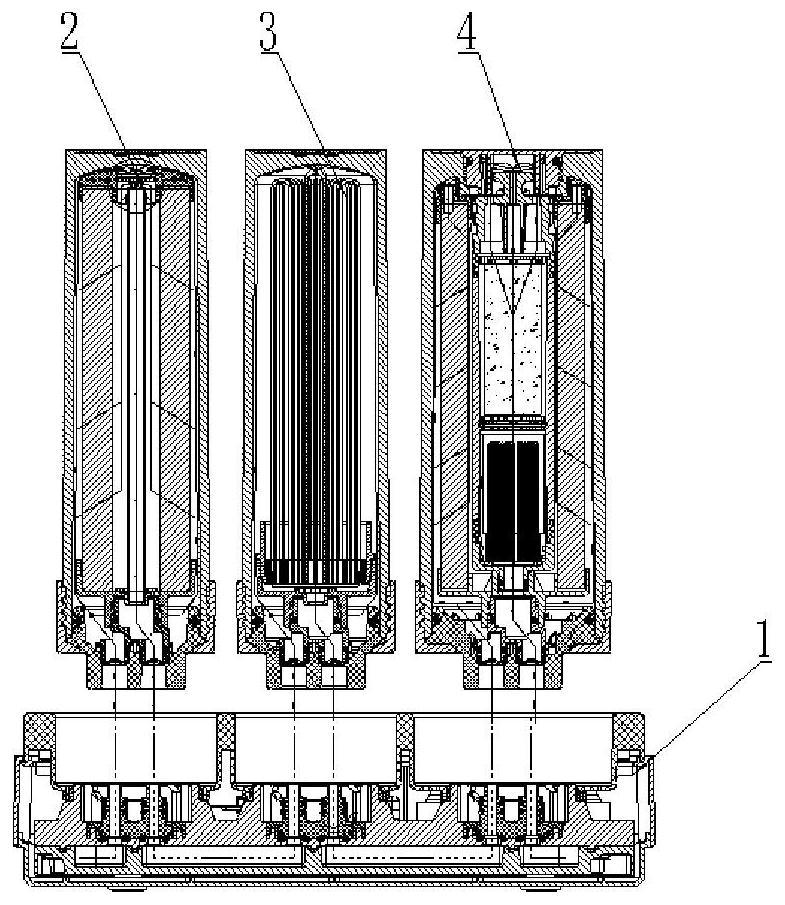 Ultrafiltration water purifier with continuous exhaust function