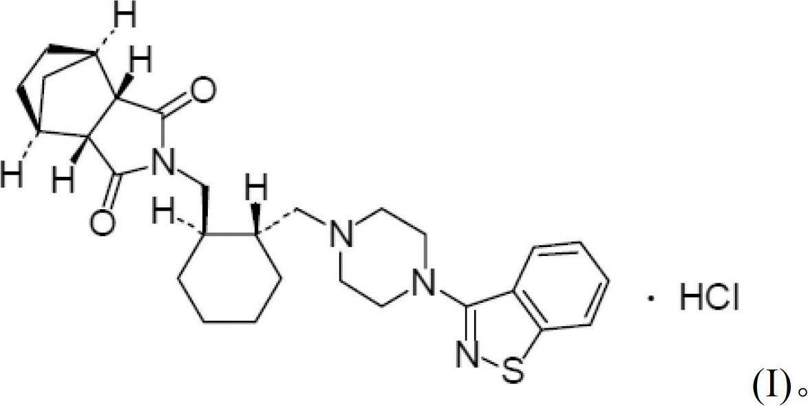 Lurasidone tablet and preparation method thereof