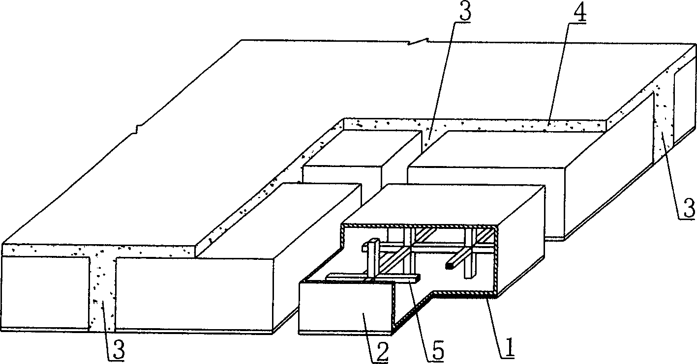 Combined reinforced concrete hollow floorslab