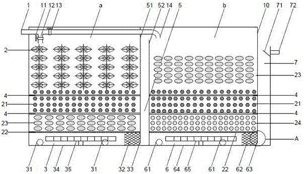 Micro-polluted water source biological treatment device