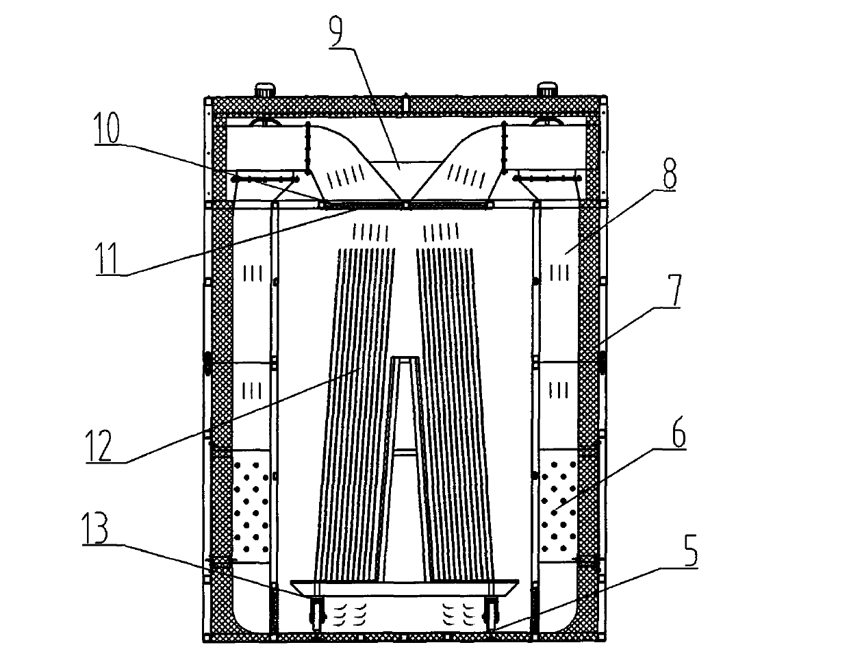 Homogeneous furnace for toughened glass