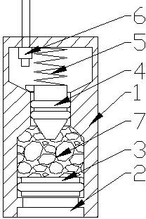 Nozzle-blocking sensing mechanism for spreading machine