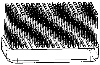 Brush hairs of toothbrush