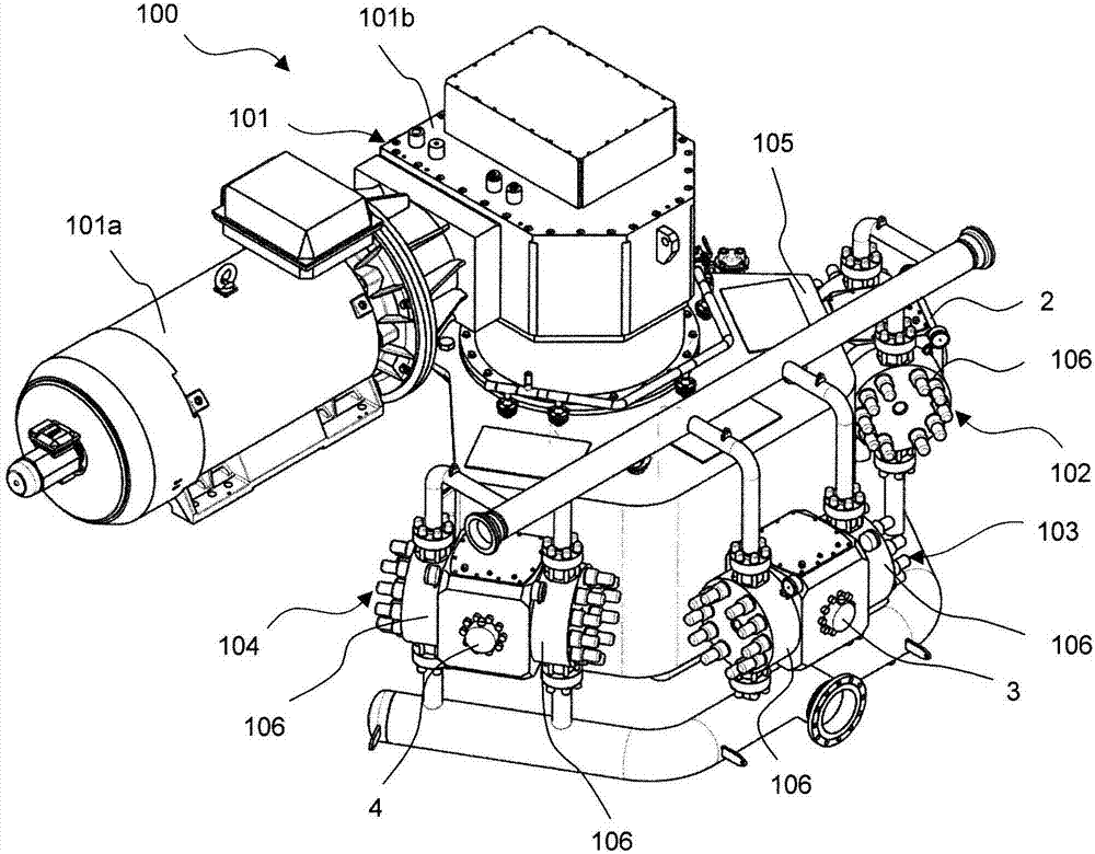 Process pump having a crank drive