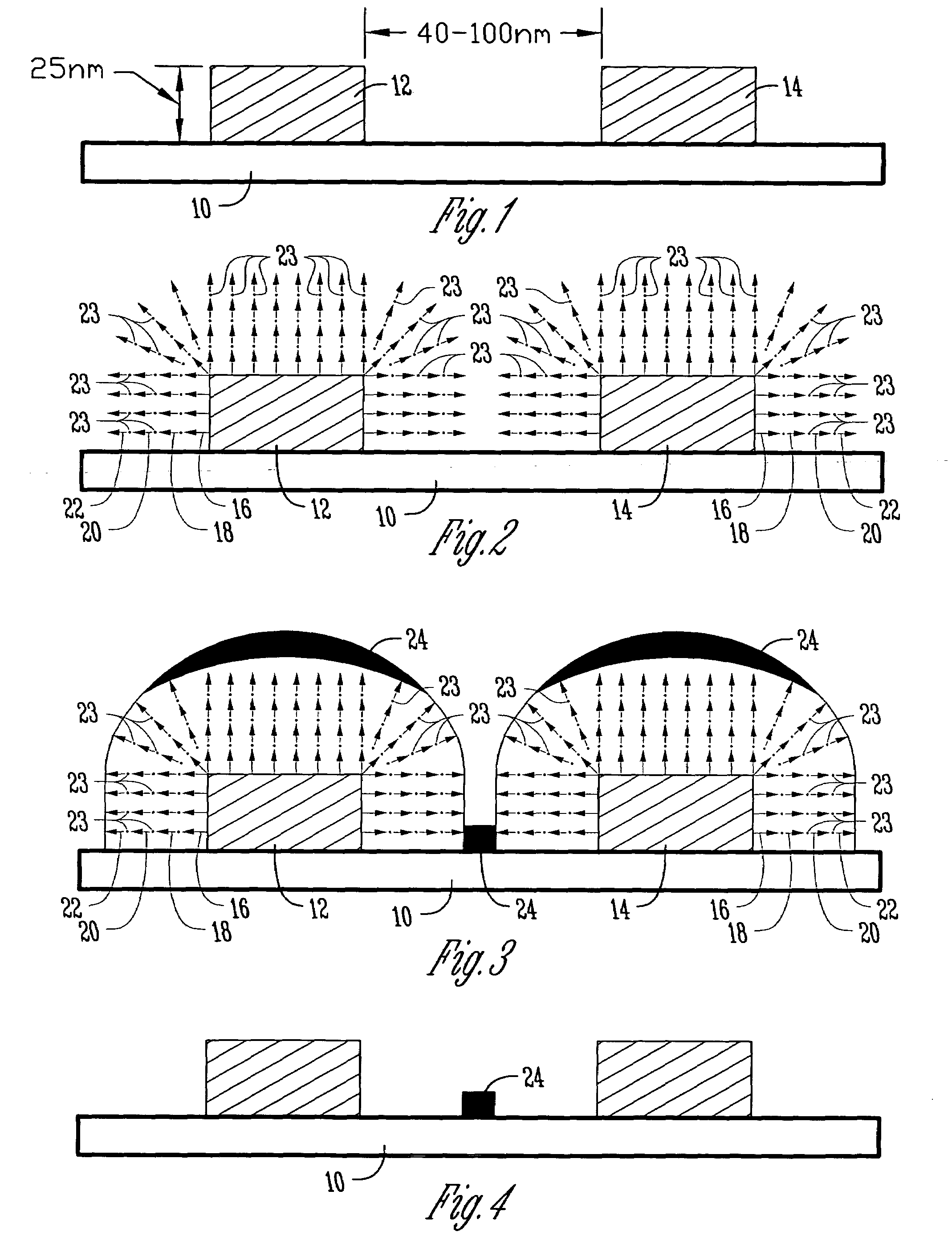 Molecular ruler for scaling down nanostructures