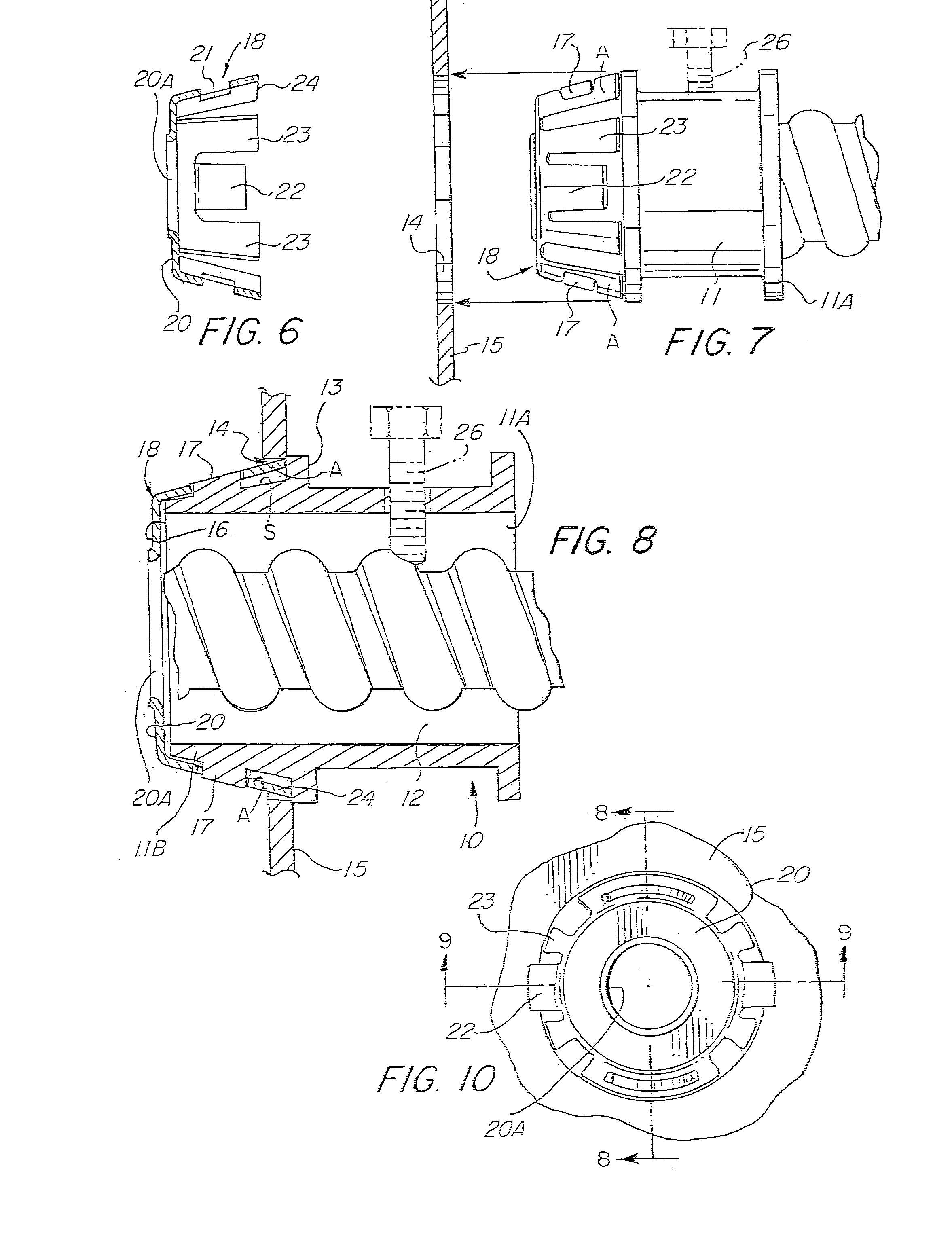 Electrical connector with snap fit retainer ring constructed to enhance the connection of the connector to an electrical box