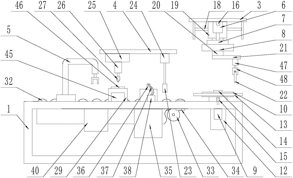 Painting color palette machining device