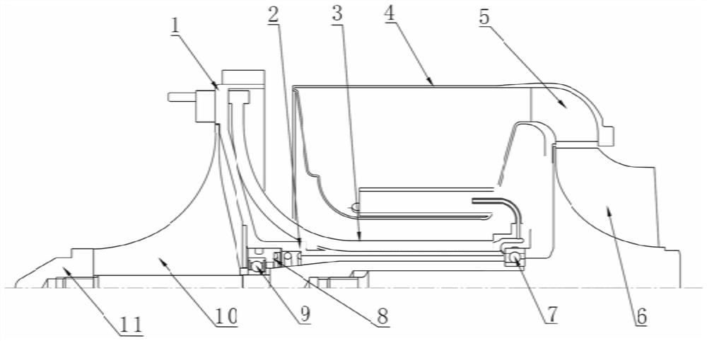 Miniature gas turbine engine stator part integrated device