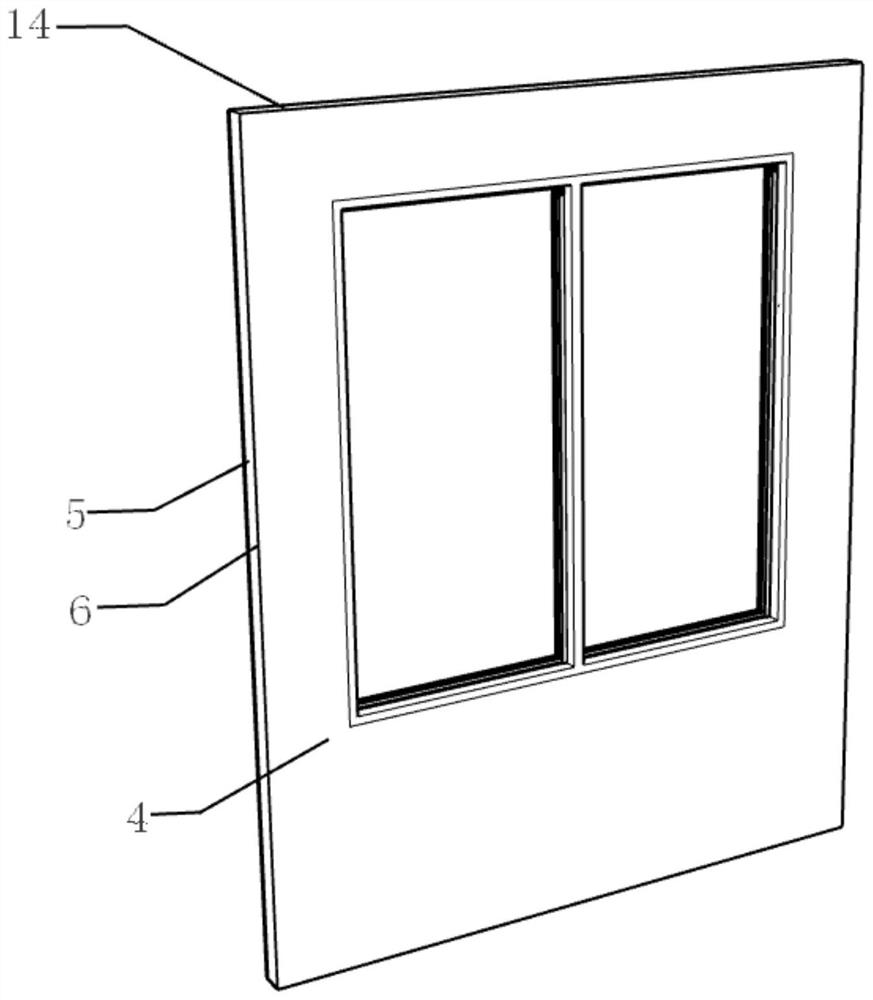 Prefabricated wall module unit, fabricated composite wall and construction method