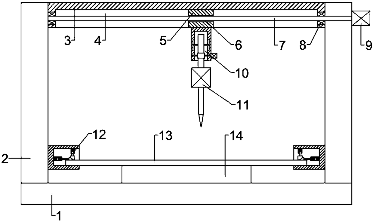 Mold drilling equipment having shift prevention function