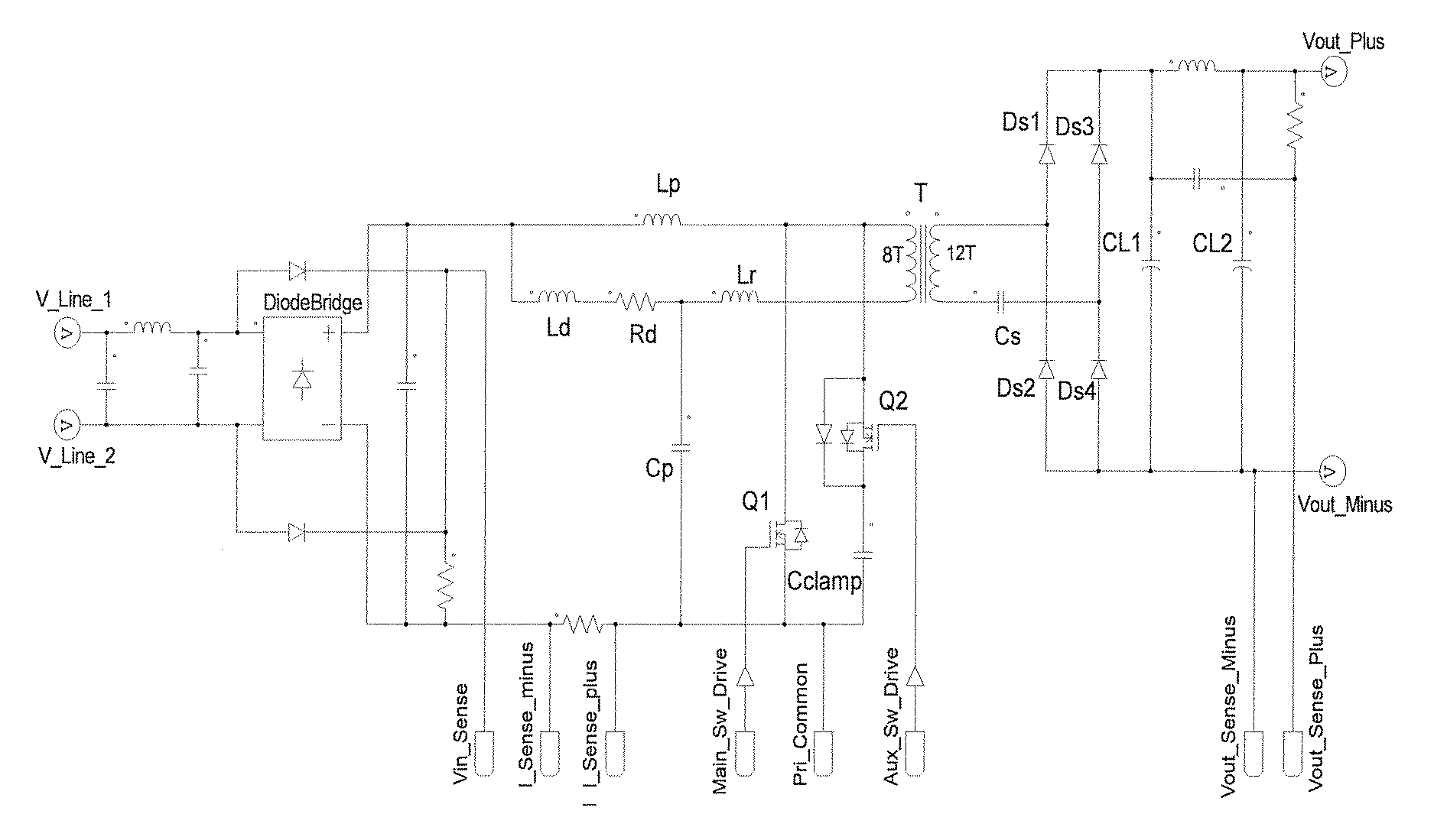 Single stage isolated ac/dc power factor corrected converter