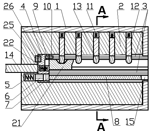 Anti-theft lock integrating functions of asynchronous interlocking, electromechanical interlocking, warning and invisibility