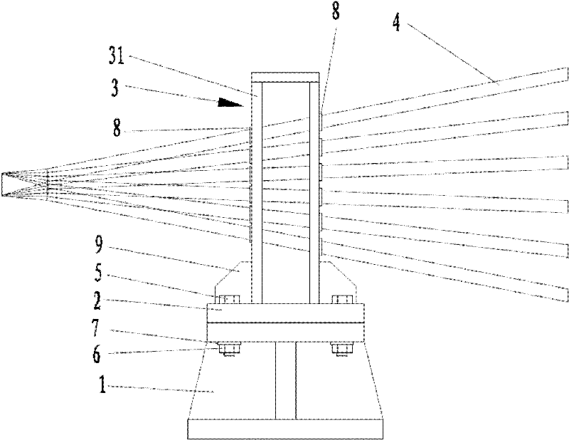 Steel rolling system provided with no-twist interchange type rolling piece guiding device