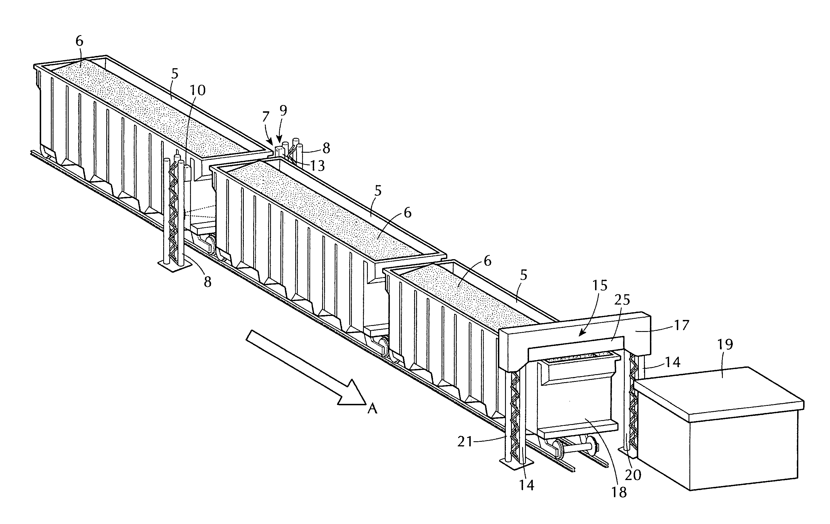 System and method for compacting materials in open top transport conveyance