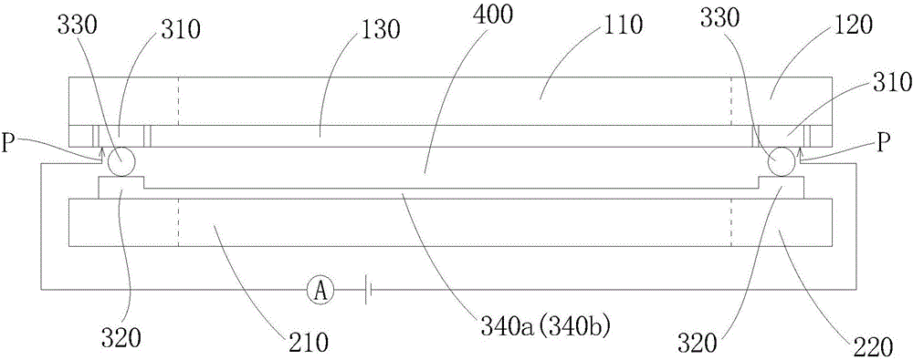 Liquid crystal display panel and energization detection device