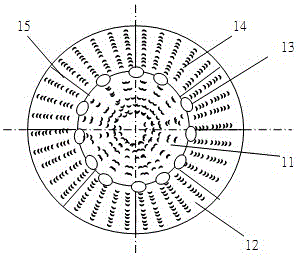 Convex airflow distribution plate and reactor thereof