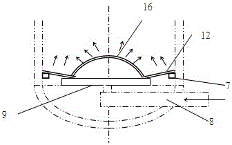 Convex airflow distribution plate and reactor thereof